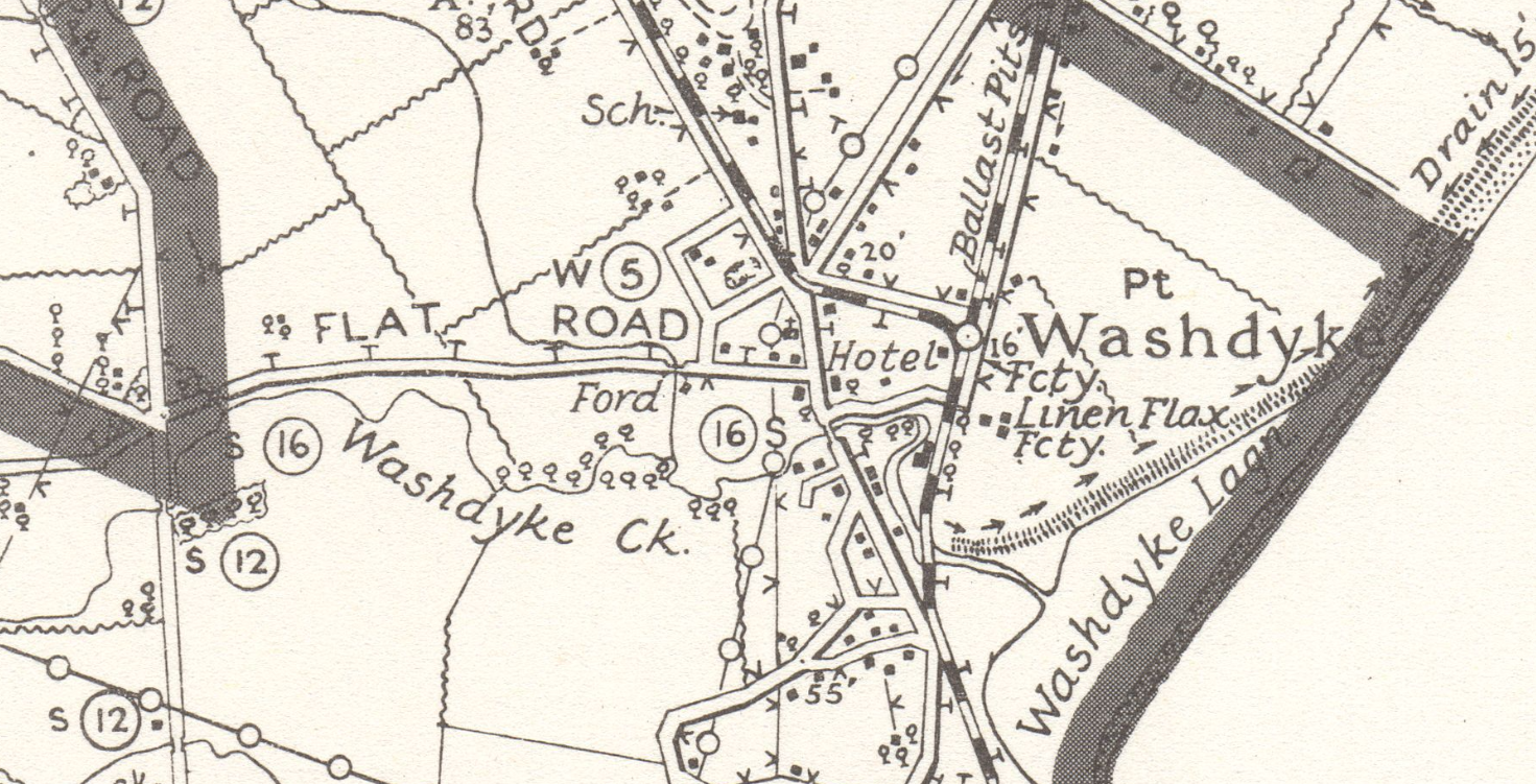 1952 Timaru Urban Area Map Crop Linen Flax Factory National Digital Heritage Archive