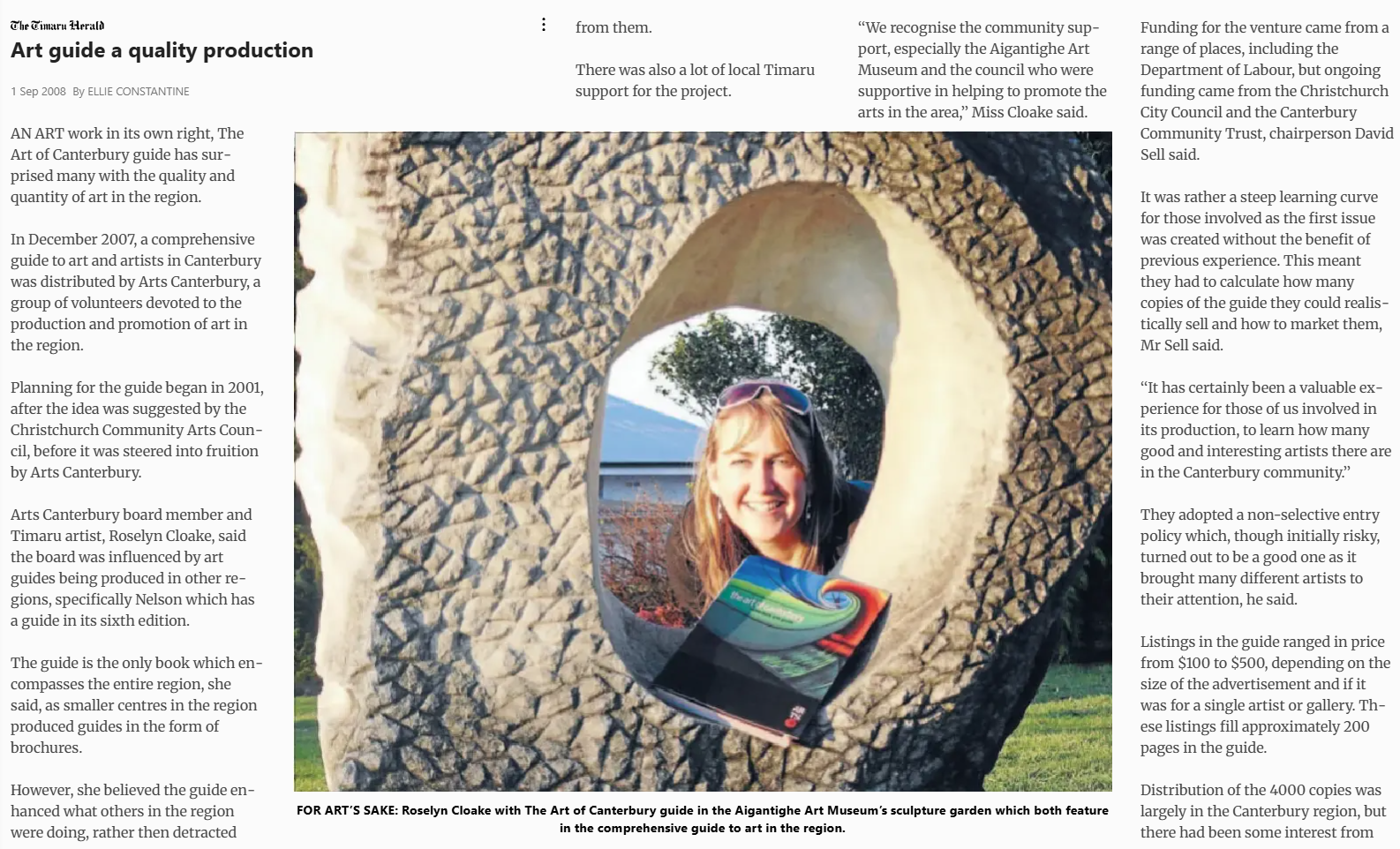 Art guide a quality production