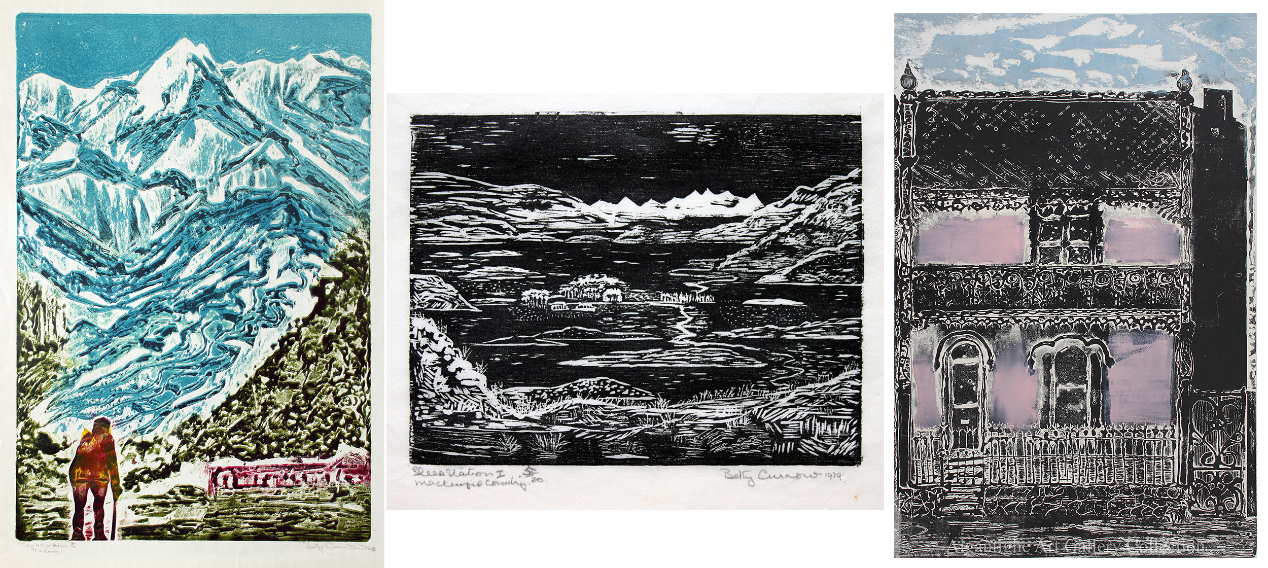 Artwork by Betty Curnow Aigantighe Art Gallery Collection Roselyn Fauth has recieved copyright permision in 2026 do not reproduce with out permision