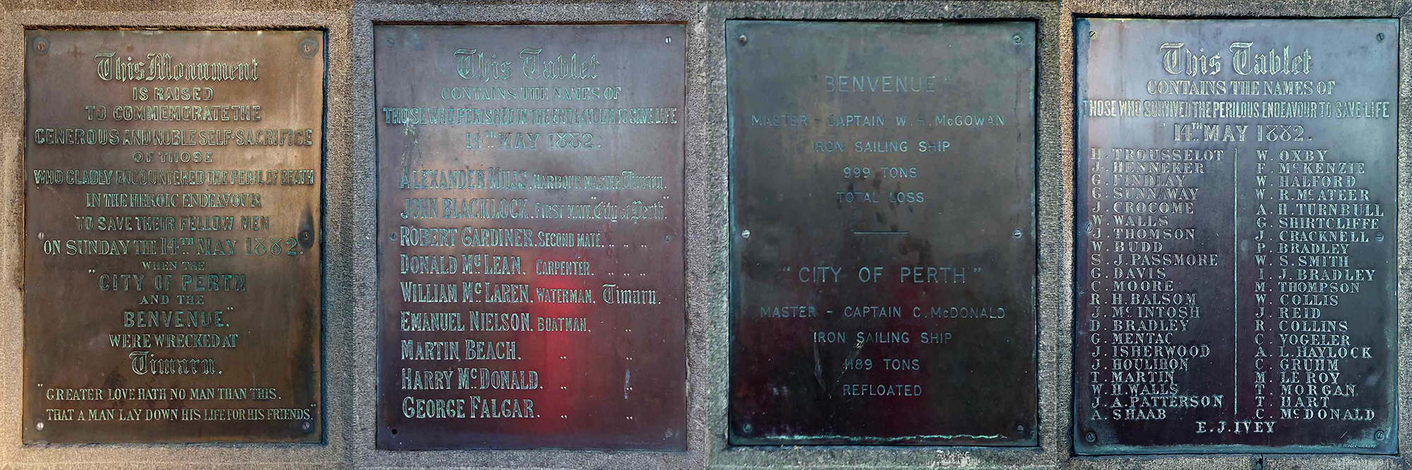 CPlay Timaru Benvenue SeafearersMonument SofiaStreet 240630 Plaques Photo Roselyn Fauth