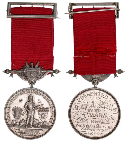CaptainMills TimaruFirebrigade Medal 1875 PrivateCollection CopyRightPermissionReleased lowres