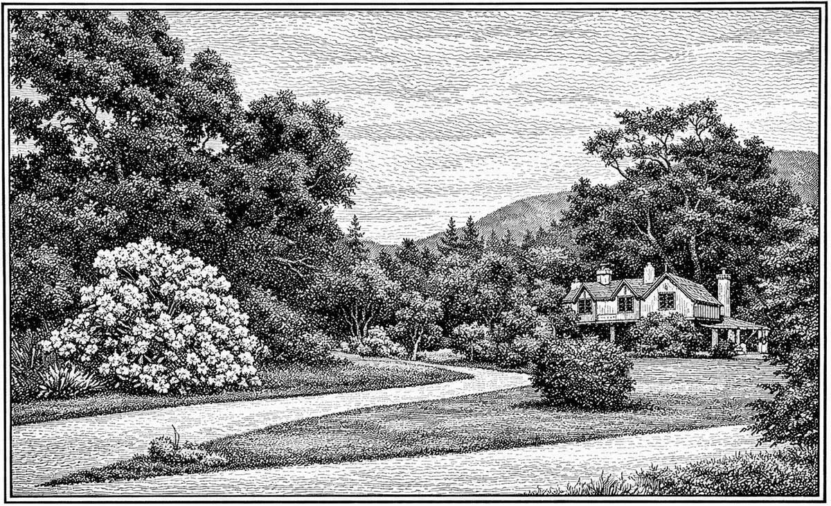 Chat GTP Generated images based on poor quality scans in online book My early days Ellen Shephard Tripp 1929 Orari Cottage 1913