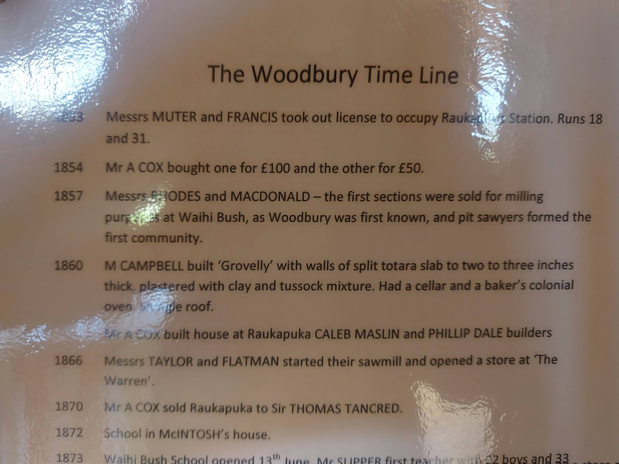 Eleanor Tripp Library 1936 Woodbury WuHooTimaru By Roselyn Fauth Feb 2026 Woodbury Timeline