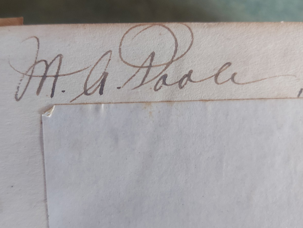 Enquire Within Book Eleanor Tripp Library signature