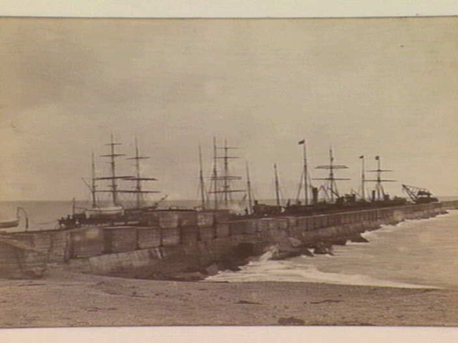 Ferrier W 1865 Breakwater at Timaru NZ W Ferrier FL22143935