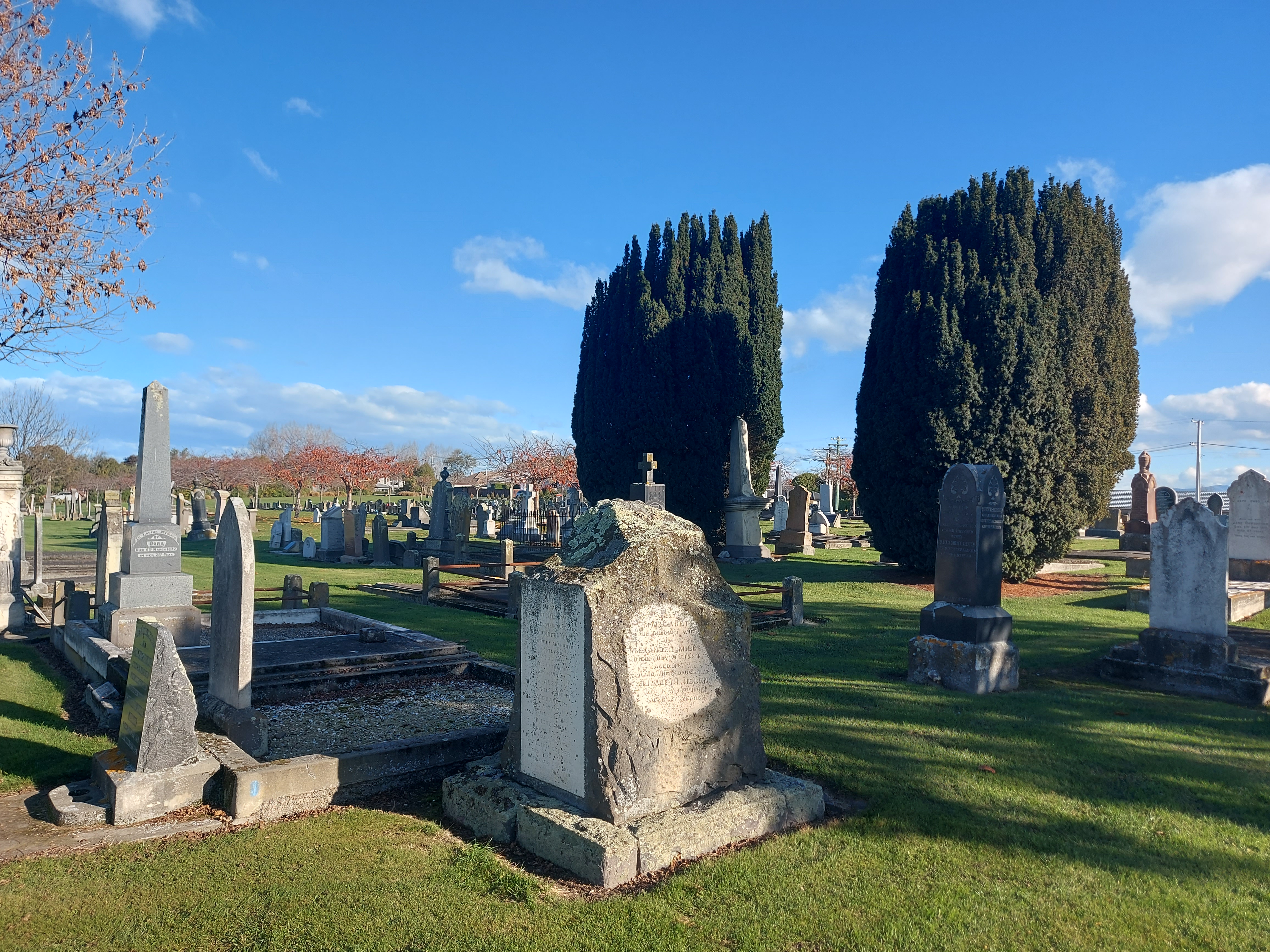 Captain Alexander Mills Grave where he rests with family at Timaru Cemetery Roselyn Fauth 20250530 140958