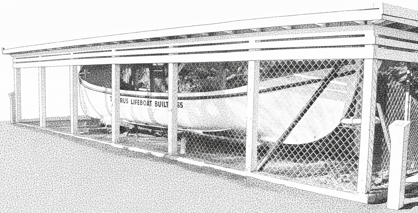 Lifeboat on Caroline Bay