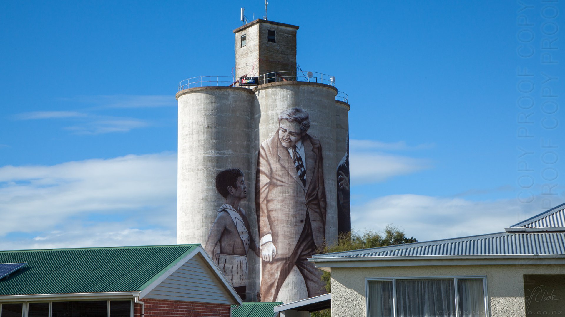Norman Kirk Mural Waimate - Photography by Geoff Cloake