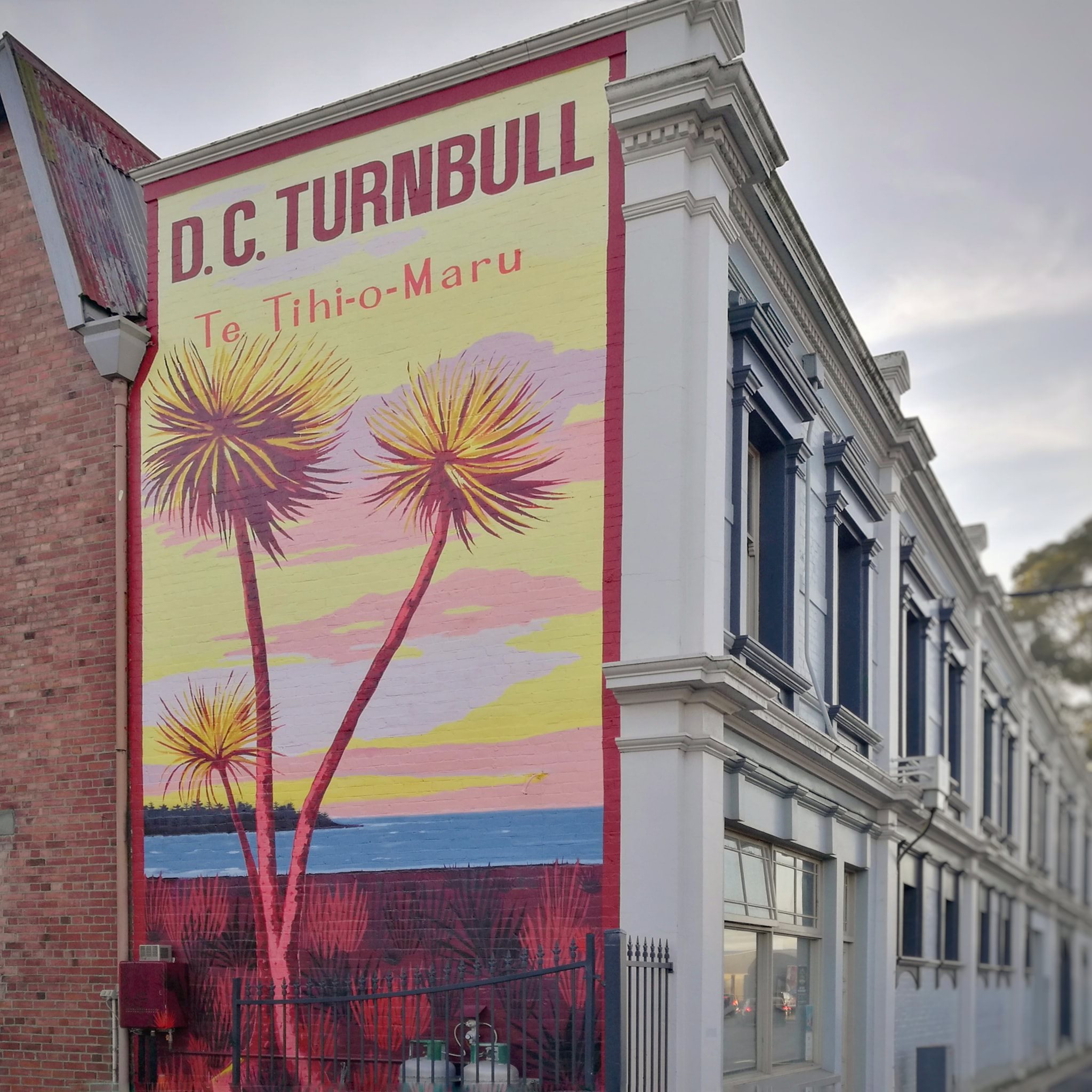 Street art on DC Turnbull Building Strathallan Street Timaru