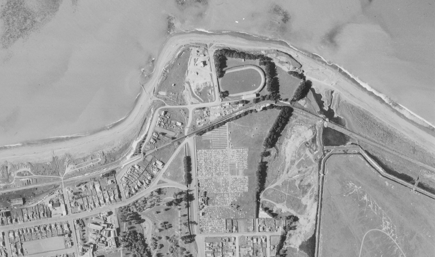 St Mary's Retrolens survey photo from 1856 show Patiti Point neighbourhood at the time from above.