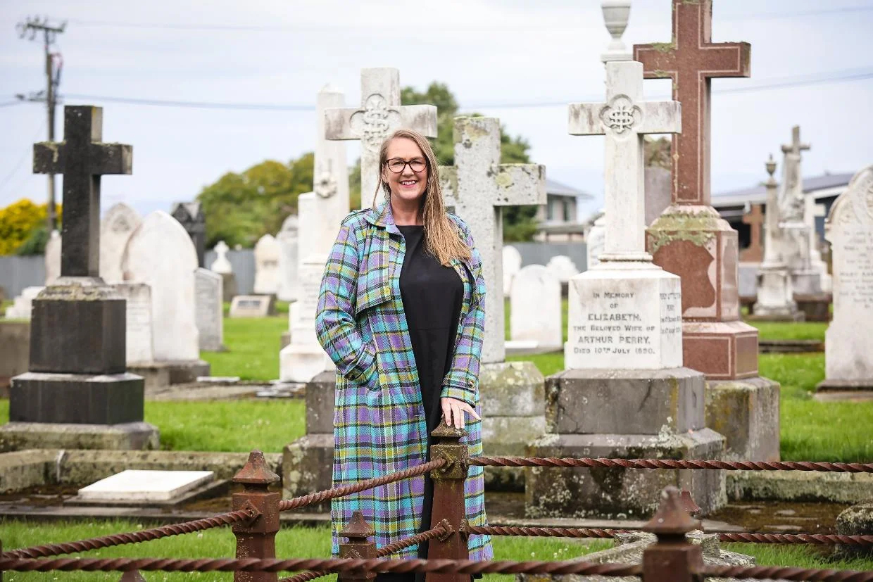 Roselyn Fatuh Cemetery Tour Timaru Hearld photo March 2 2026
