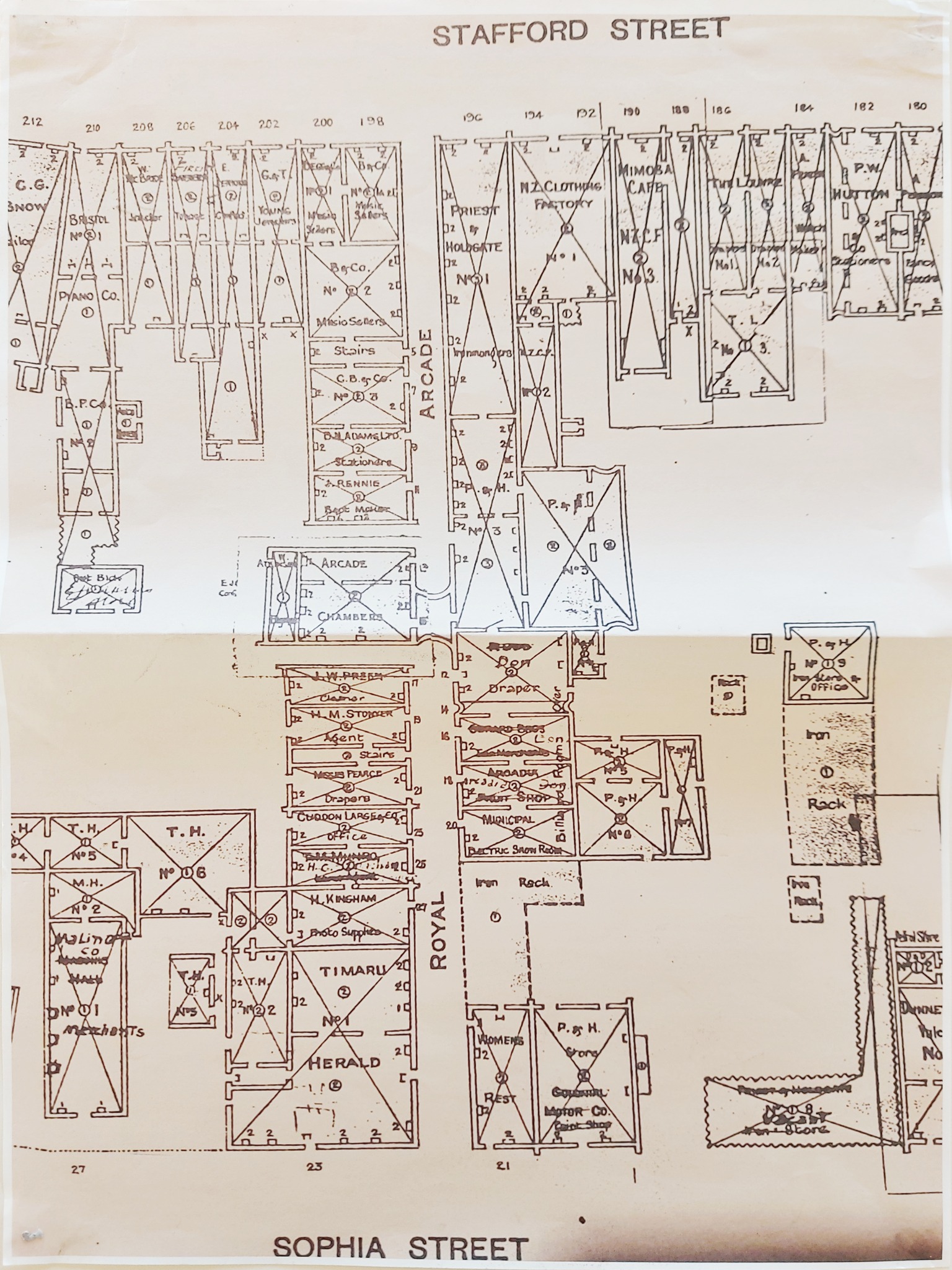 Ross Arcade Timarus Royal Arcade Plan