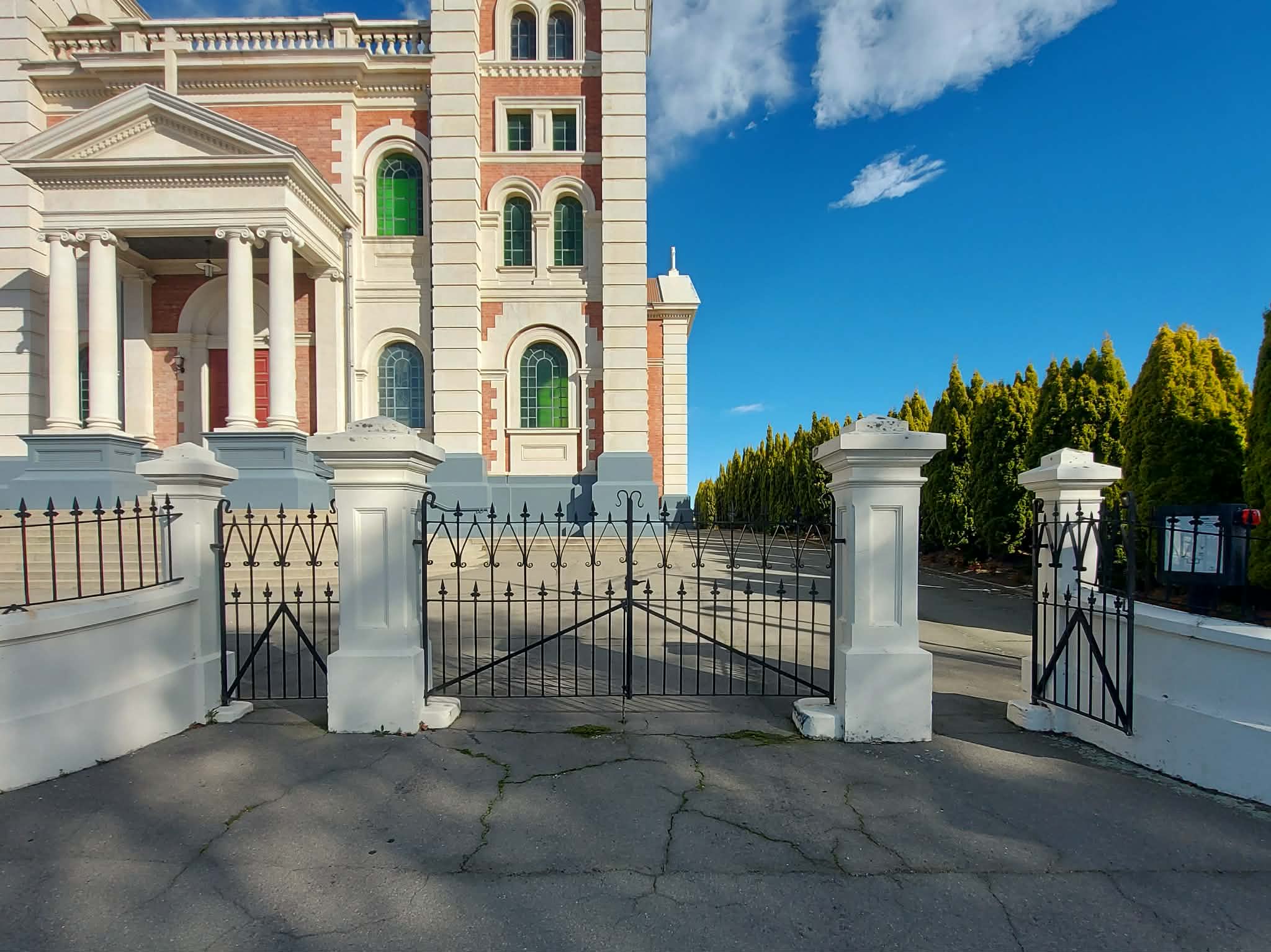Sacred Heart Basilica Timaru gate RFauth