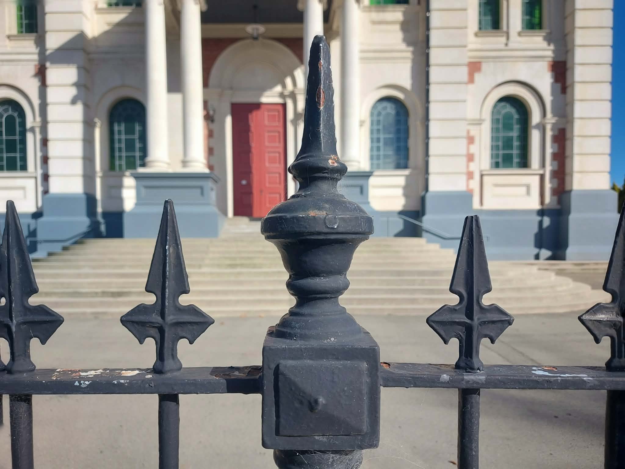 Sacred Heart Basilica Timaru gate RFauth Detail 2