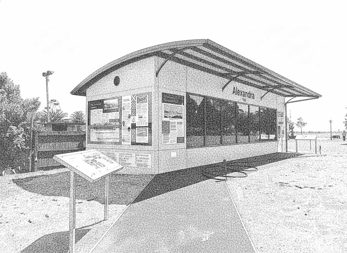 The lifeboat shelther at Caroline Bay championed by the Timaru Host Lions