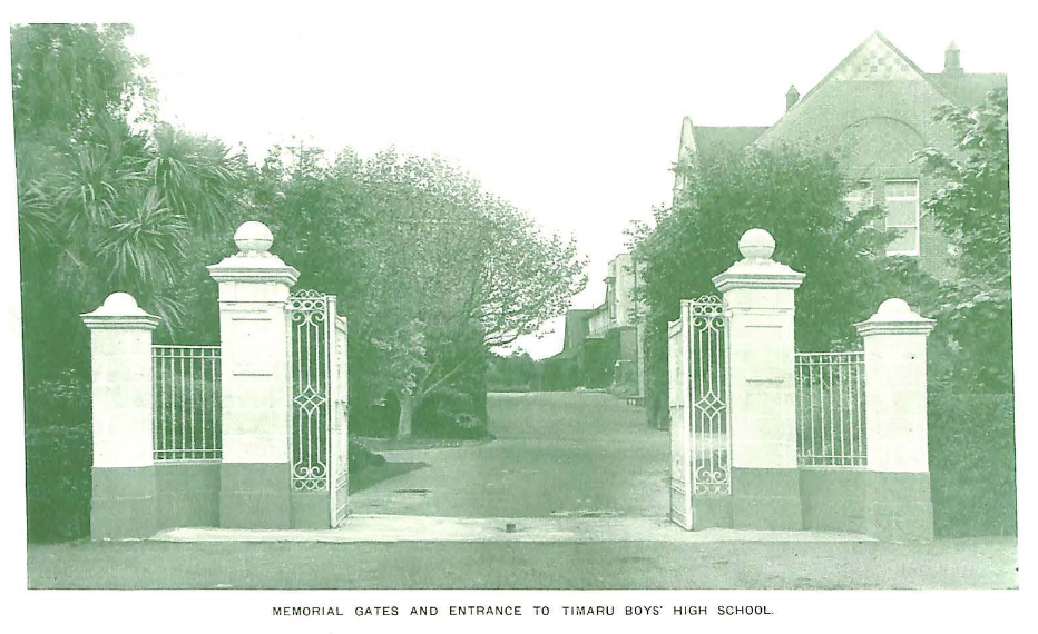 Timaru centennial of the Dominion of New Zealand 1940 Aoraki Heritage Collection 780 TBHS Memorial Gates
