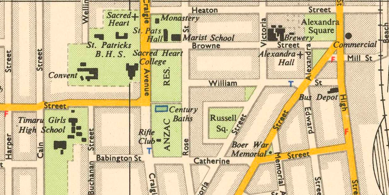 1953 New Zealand. Department of Lands and Survey Section of Map