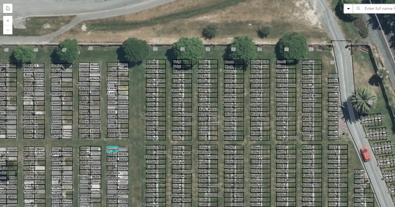 V M Salmond grave at timaru cemtery