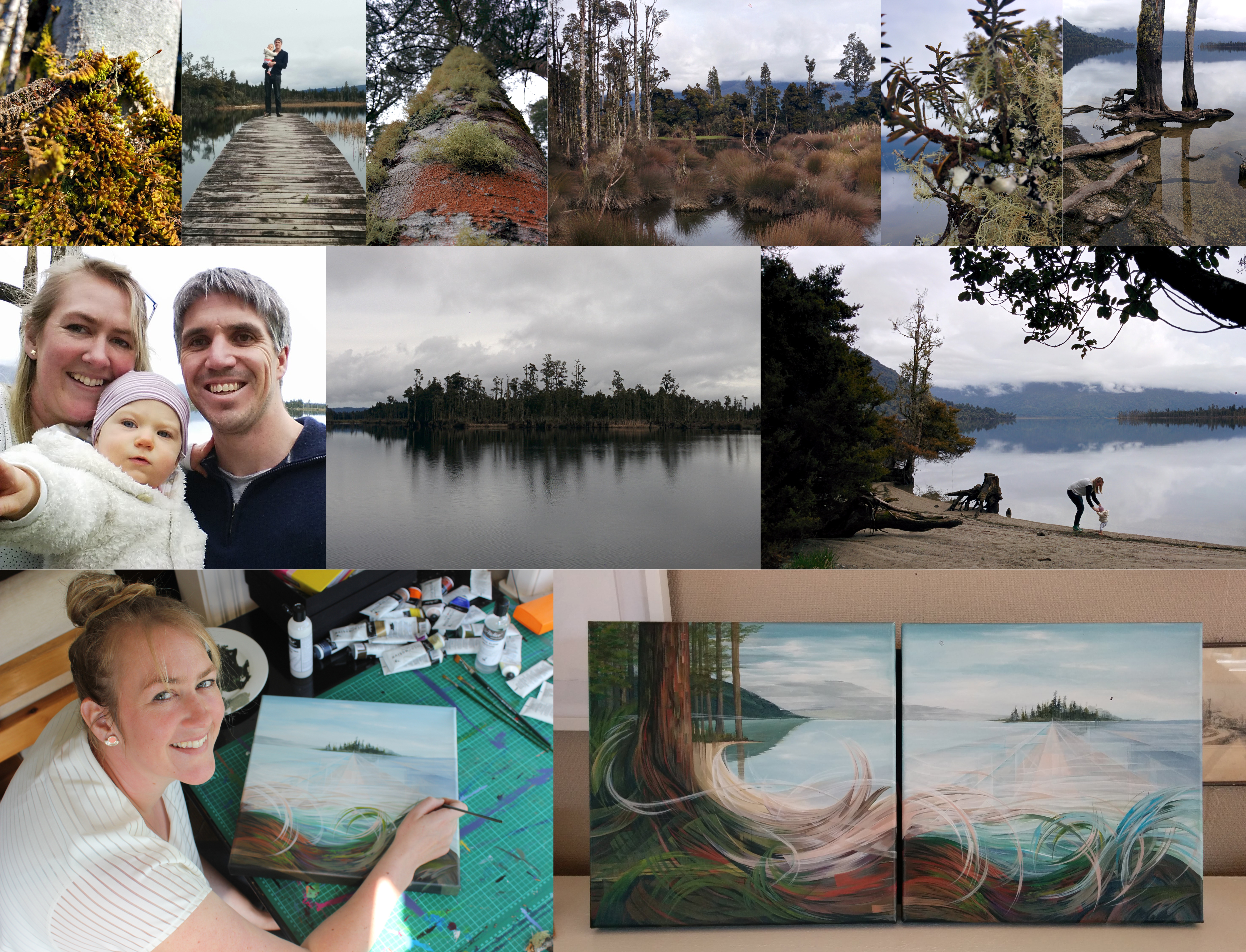 Painting with family inspiration