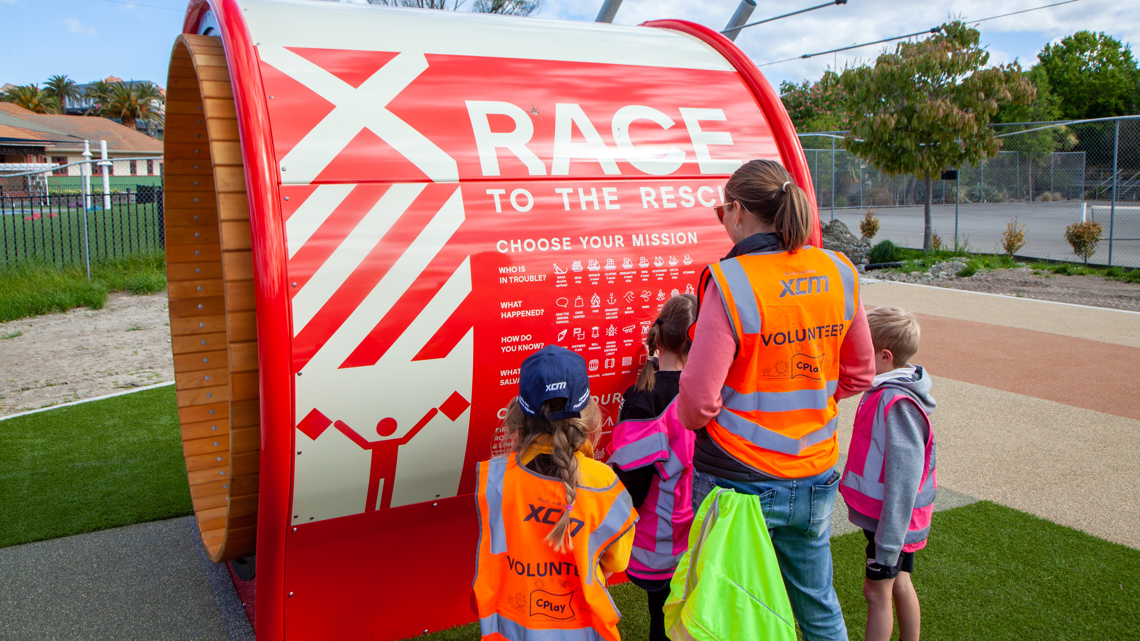 Race to the rescue Design by Roselyn Fauth Photo Geoff Cloake