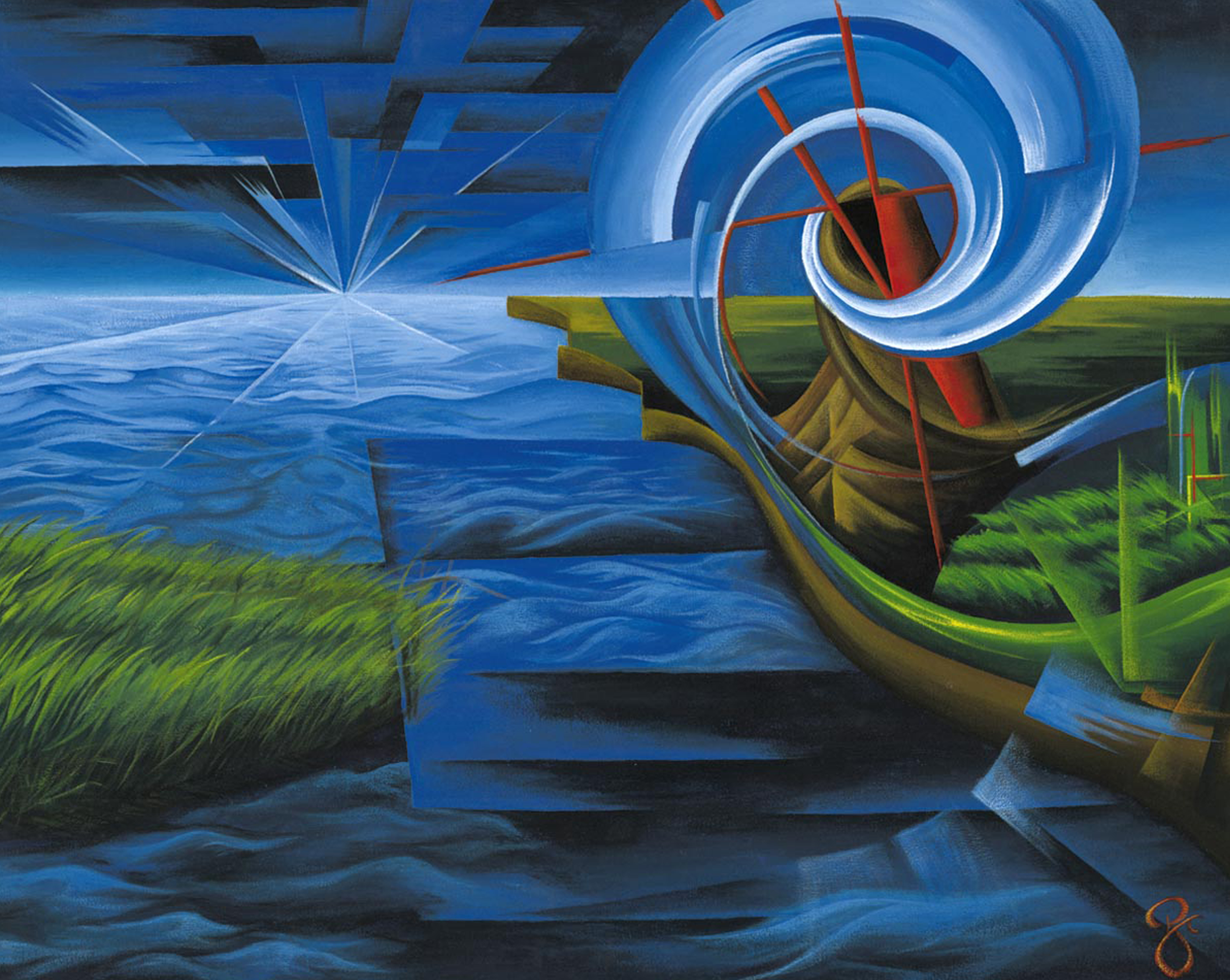 RoselynCloake WoundLandscapeSeries2 2003 Print PL23