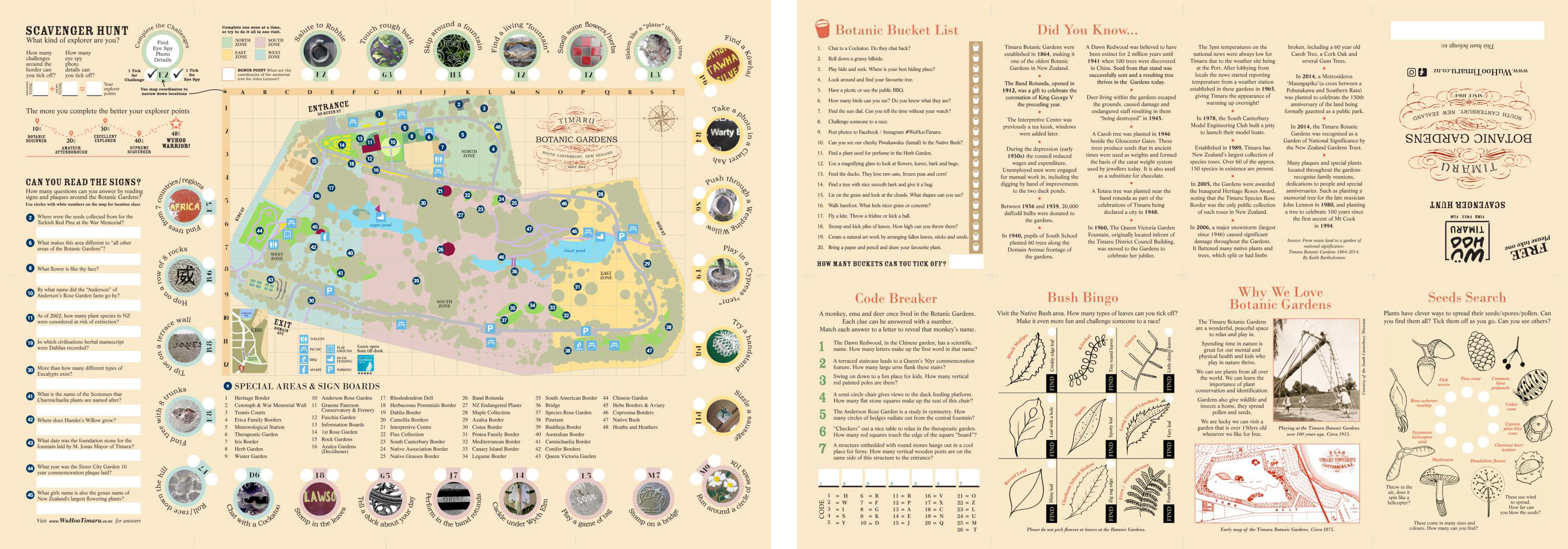 WuHooTimaru TimaruBotanicGardens Hunt