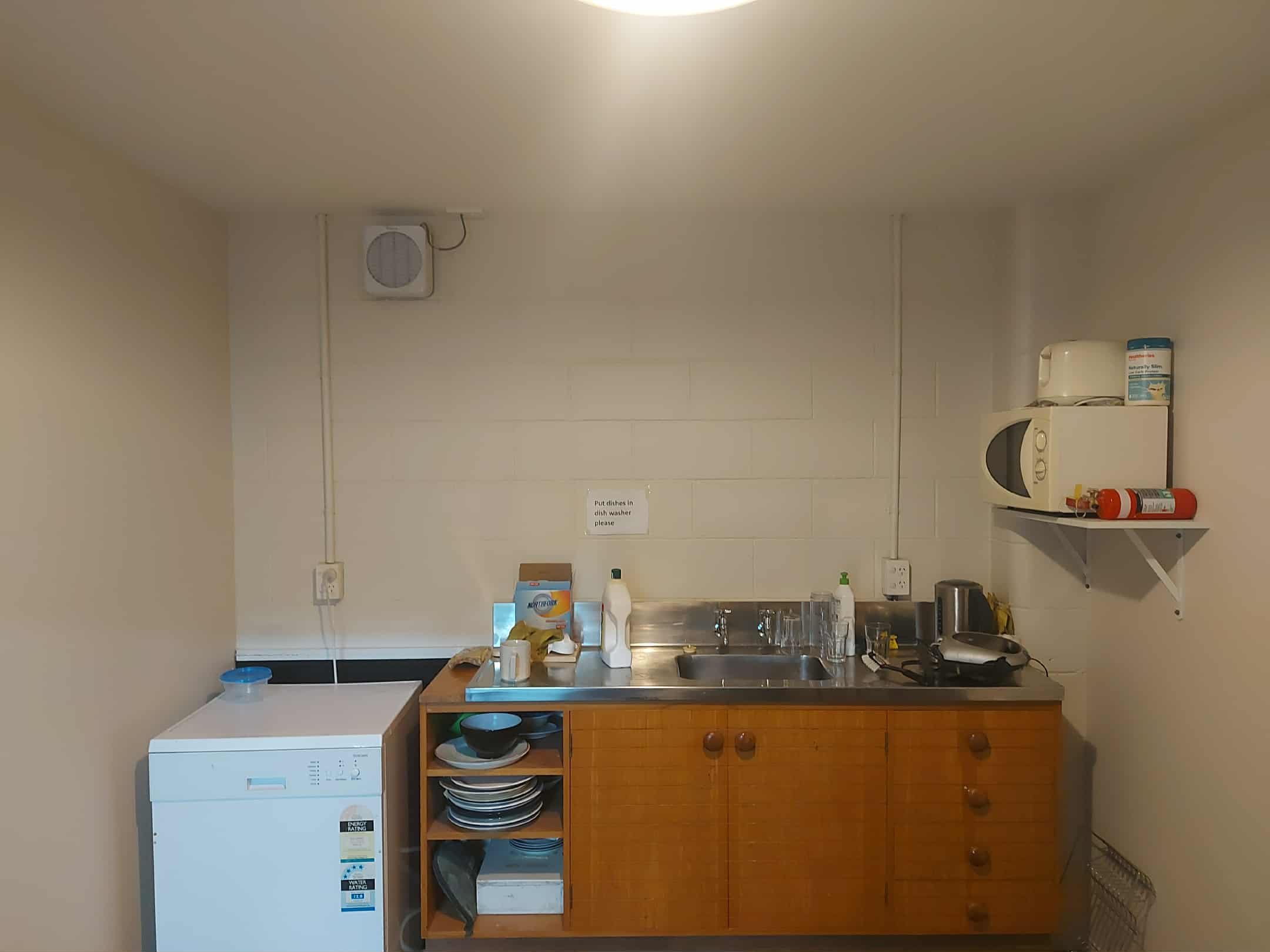 the original kitchen in the Clyde Carr Memorial Hall on North Street